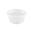 SC-12 | HD 12oz Microwaveable PP Heavy Duty Leak-resistant Translucent Deli Container W/ Lid - 250 Sets