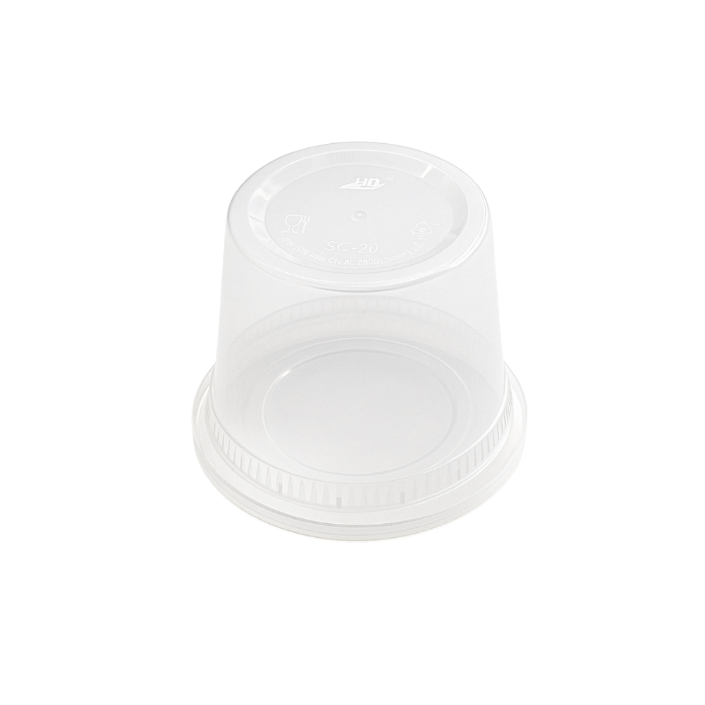 SC-20 | HD 20oz Microwaveable PP Heavy Duty Leak-resistant Translucent Deli Container W/ Lid - bottom