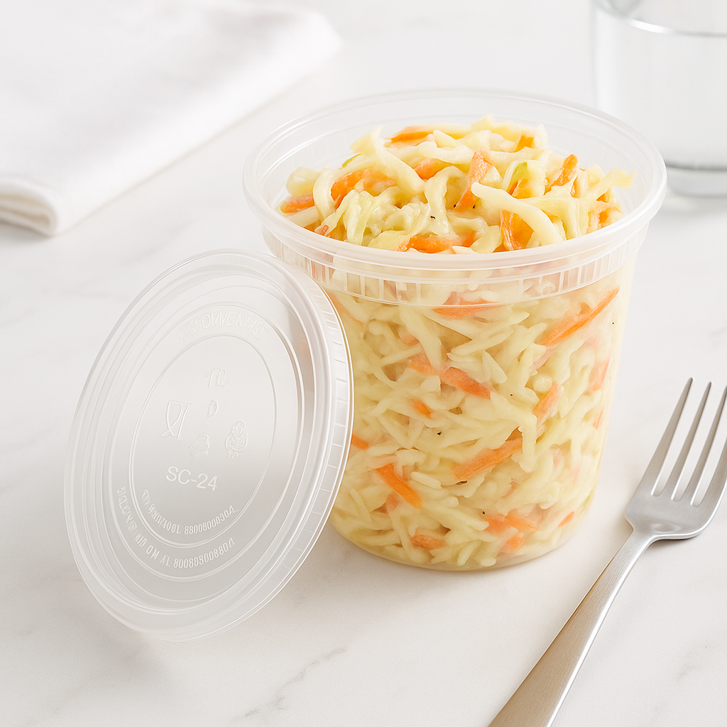 SC24 deli container with food