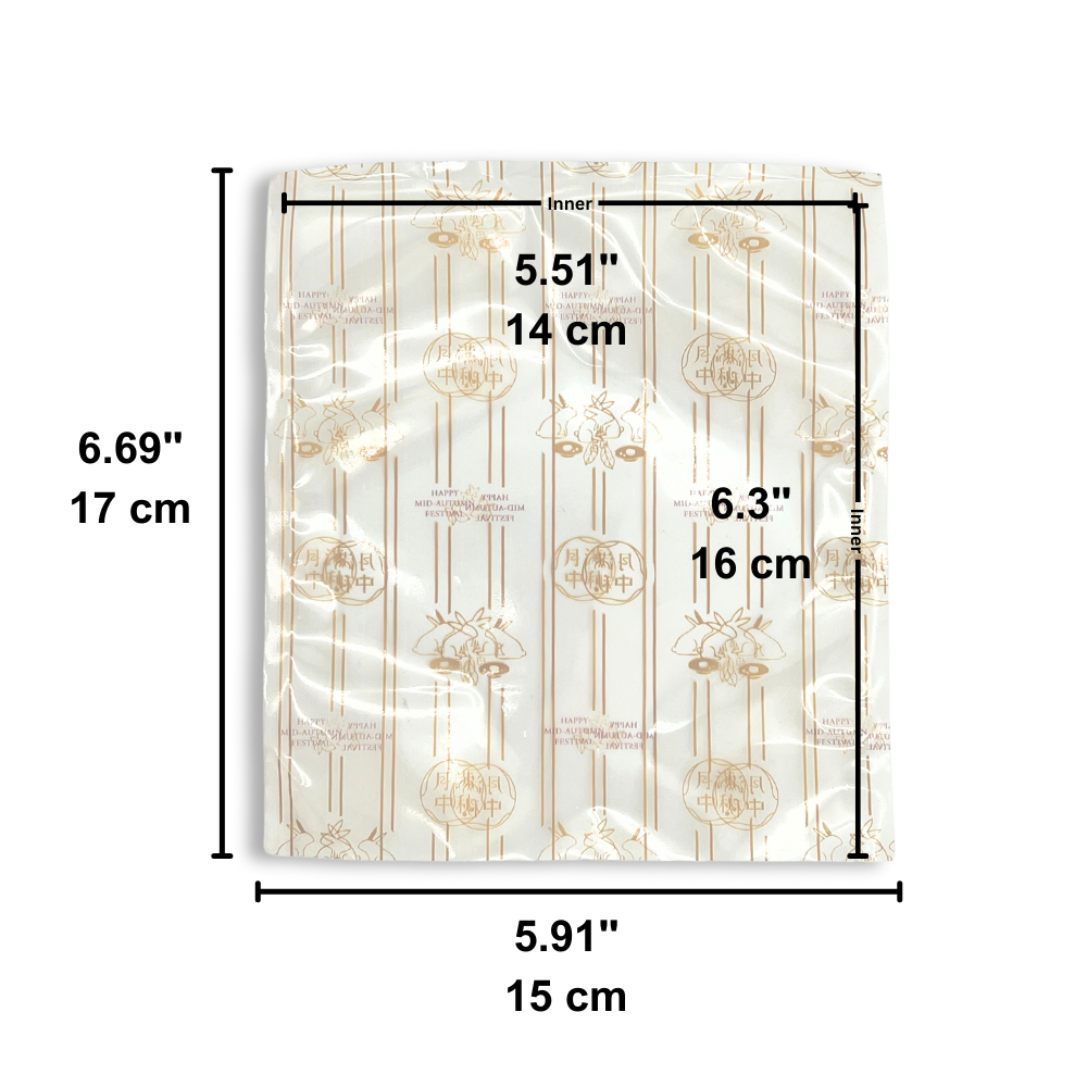 Single Pastry Tray Bag | Fit Square 180g Moon Cake Tray | 6.69x5.91" - size