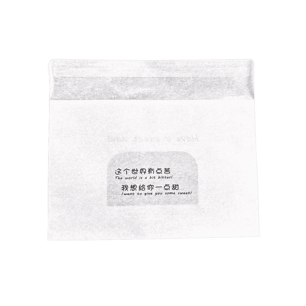 White Single Toast Bread Sealing Paper Bakery Bag | 8.27"x7.09" - 400 Pcs-back