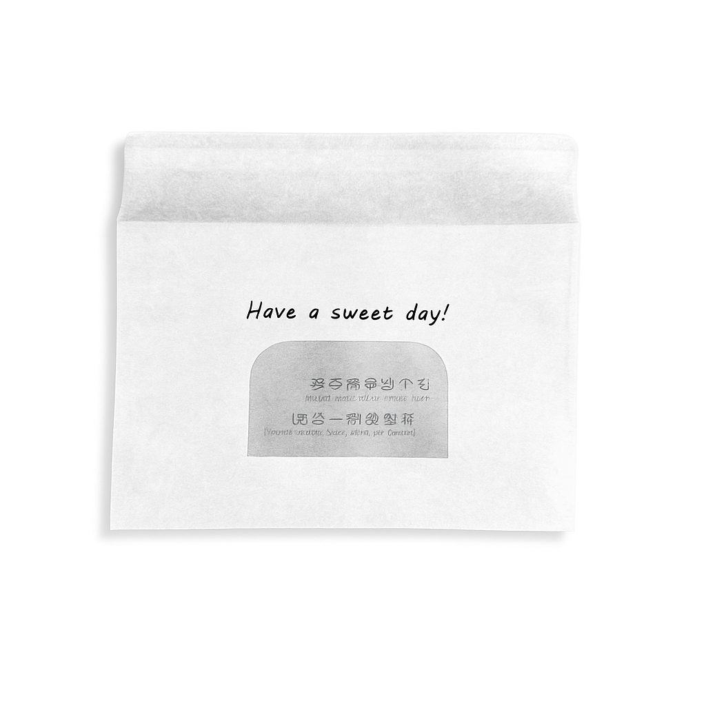 White Single Toast Bread Sealing Paper Bakery Bag | 8.27"x7.09" - 400 Pcs-front