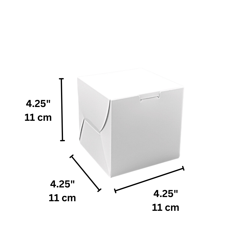 White Square Cake Paper Box