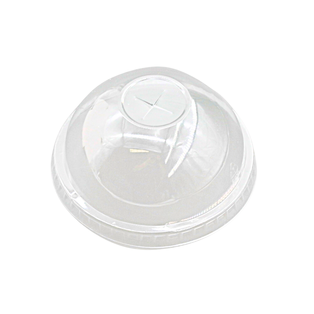 XT 98mm PET Clear Dome Lid W/ Cross Cut | Fit XT12/XT16/HD18/XT20/HD24 PET Cup - 1000 Pcs