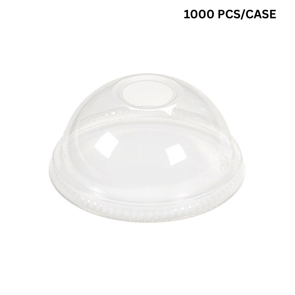 98mm PET clear slot dome lid, crystal clear viral design lid for bubble tea shops and cafes - fits XT12 to XT24 cups 1000 pcs bulk pack
