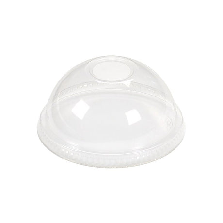 XT 98mm PET Clear Slot Dome Lid | Fit VG16/VG20/VG24/HD-12/HD-16/HD-18/HD-20/HD-24 Cup - 1000 Pcs