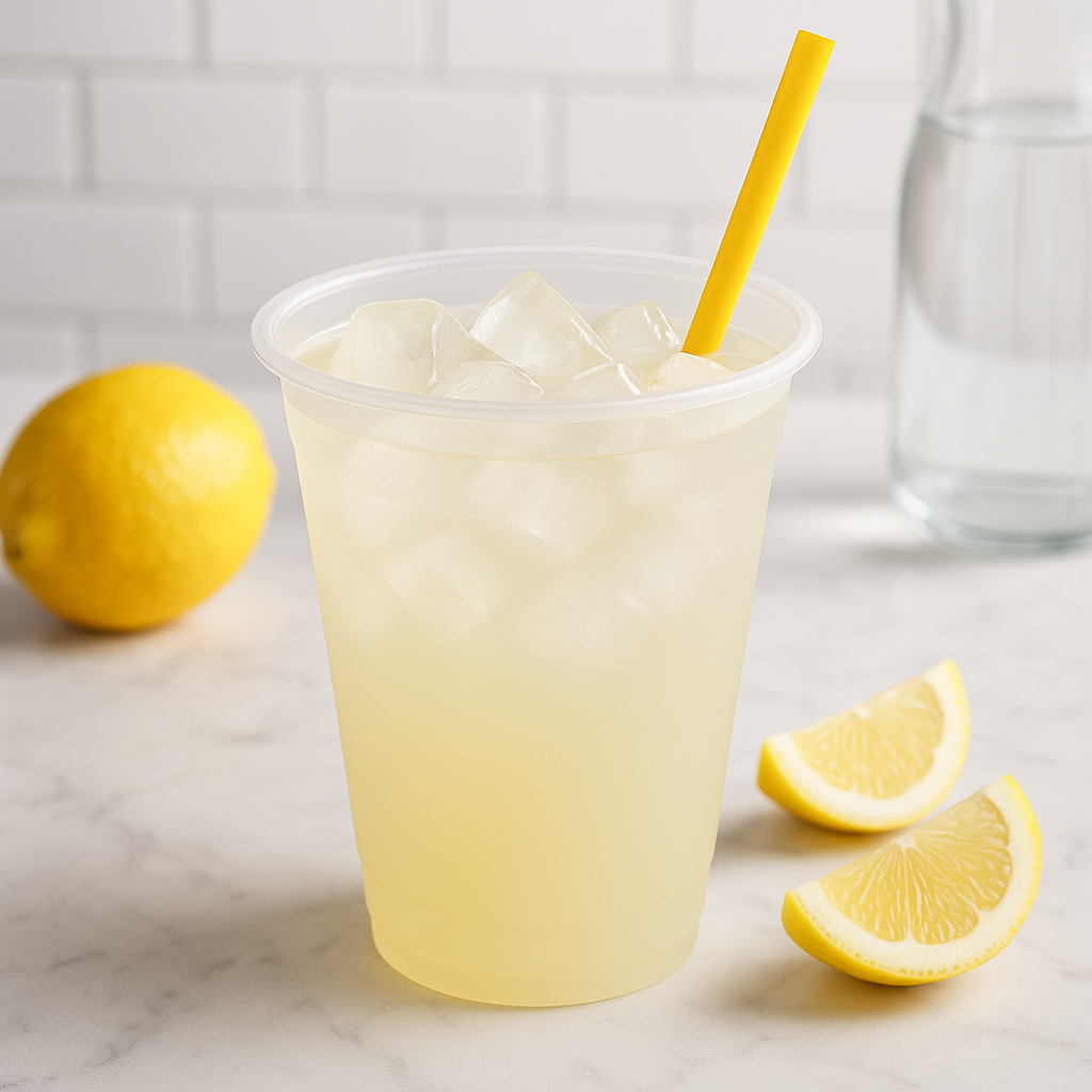 PPC-500 | 16oz PP Clear Hard Cup - with lemonade