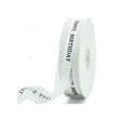 1" Happy Birthday Fabric Ribbon WHITE
