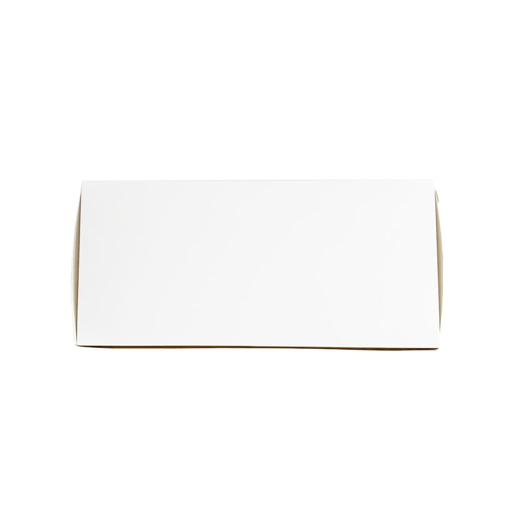 Boîte à pâtisserie en papier à gâteau rectangulaire blanche | 10x5x4" - 200 pièces