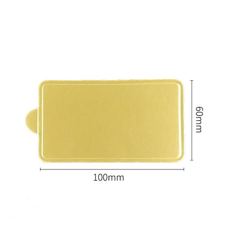 JK0009 | 4x2.36" Golden Rectangular Cake Paper Pad