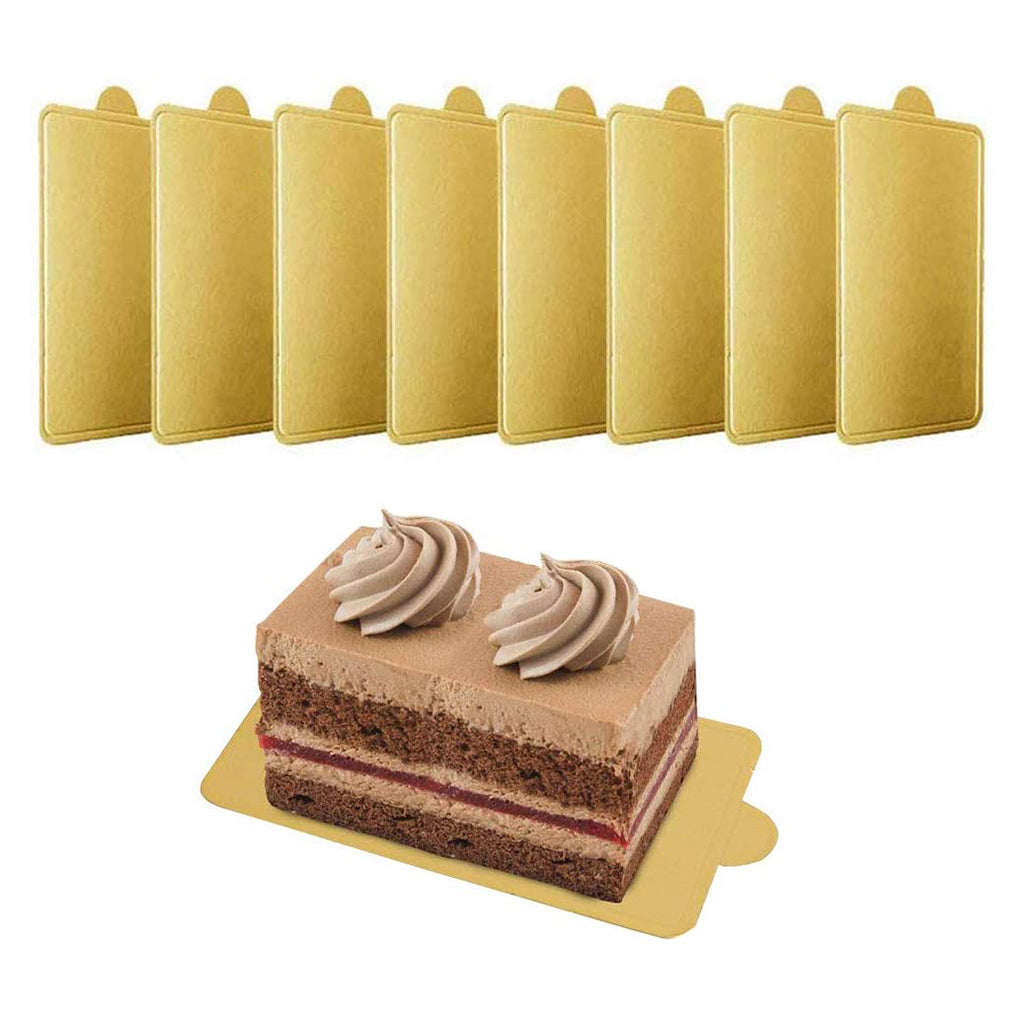 JK0009 | 4x2.36" Golden Rectangular Cake Paper Pad