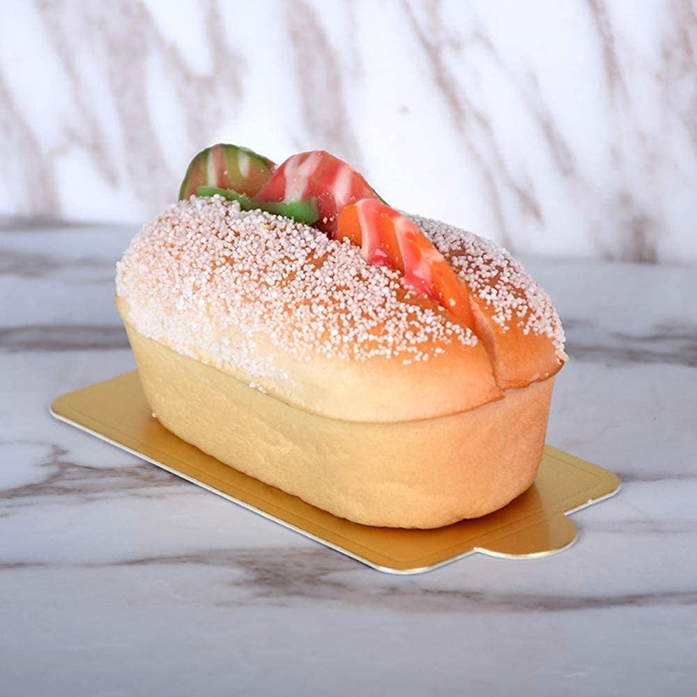 JK0009 | 4x2.36" Golden Rectangular Cake Paper Pad