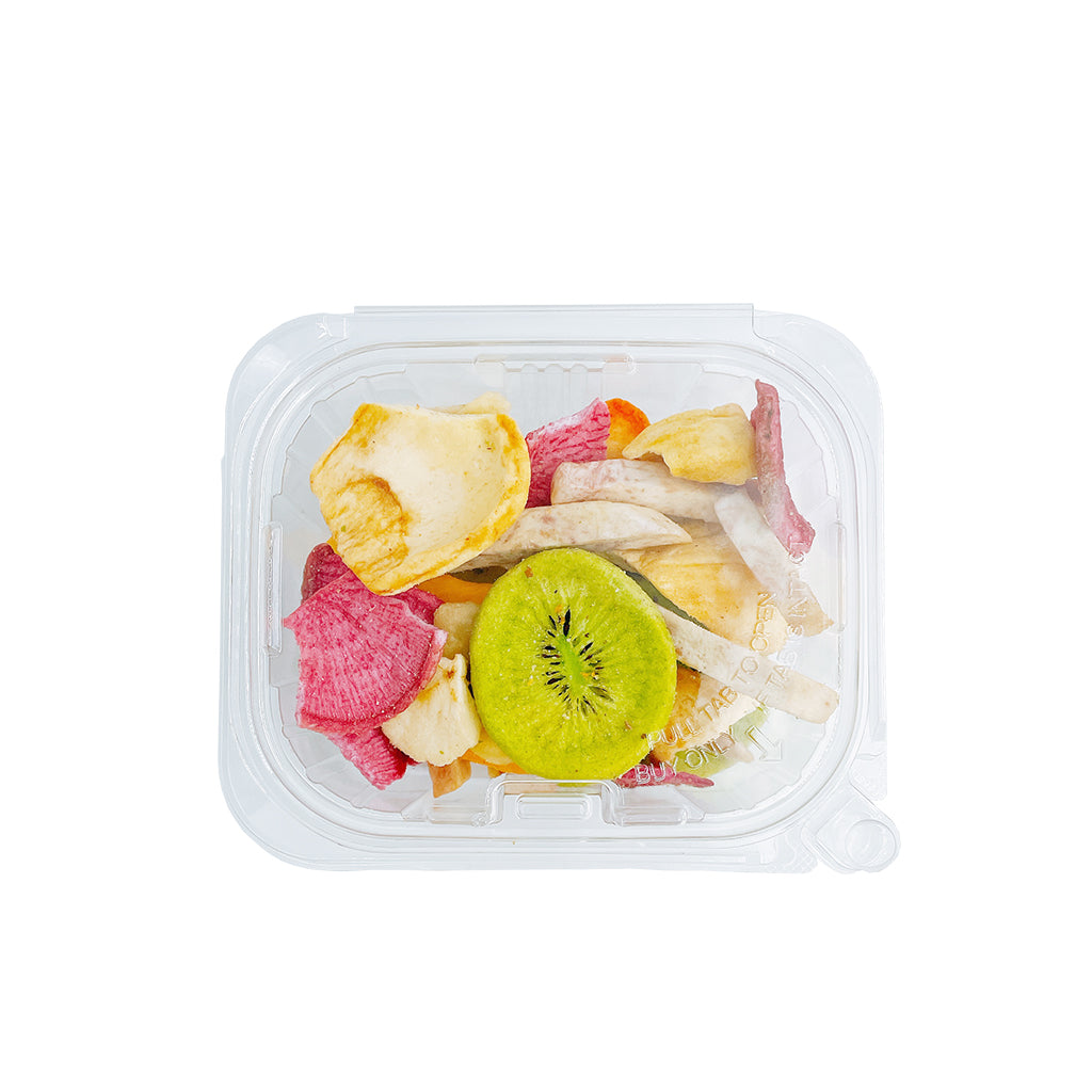 PLS-16 | Récipient à salade rectangulaire transparent à charnière en PET de 16 oz - 240 ensembles