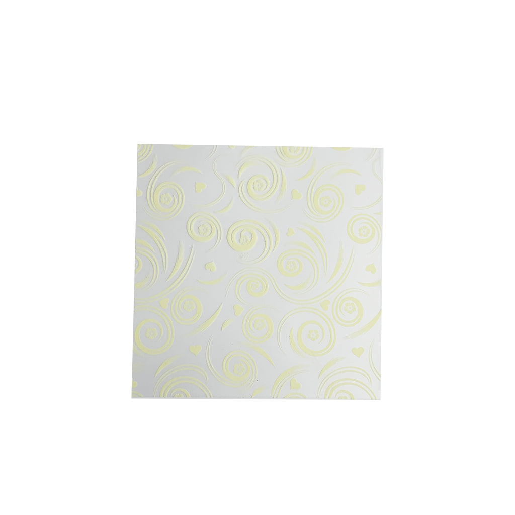 Film d'emballage de gâteau carré en plastique 5,9x5,9" (motif aléatoire) - 500 pièces