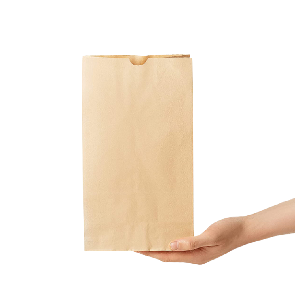 Sac de boulangerie en papier kraft de 12 lb | 7,25x4,125x13,5" - 500 pièces