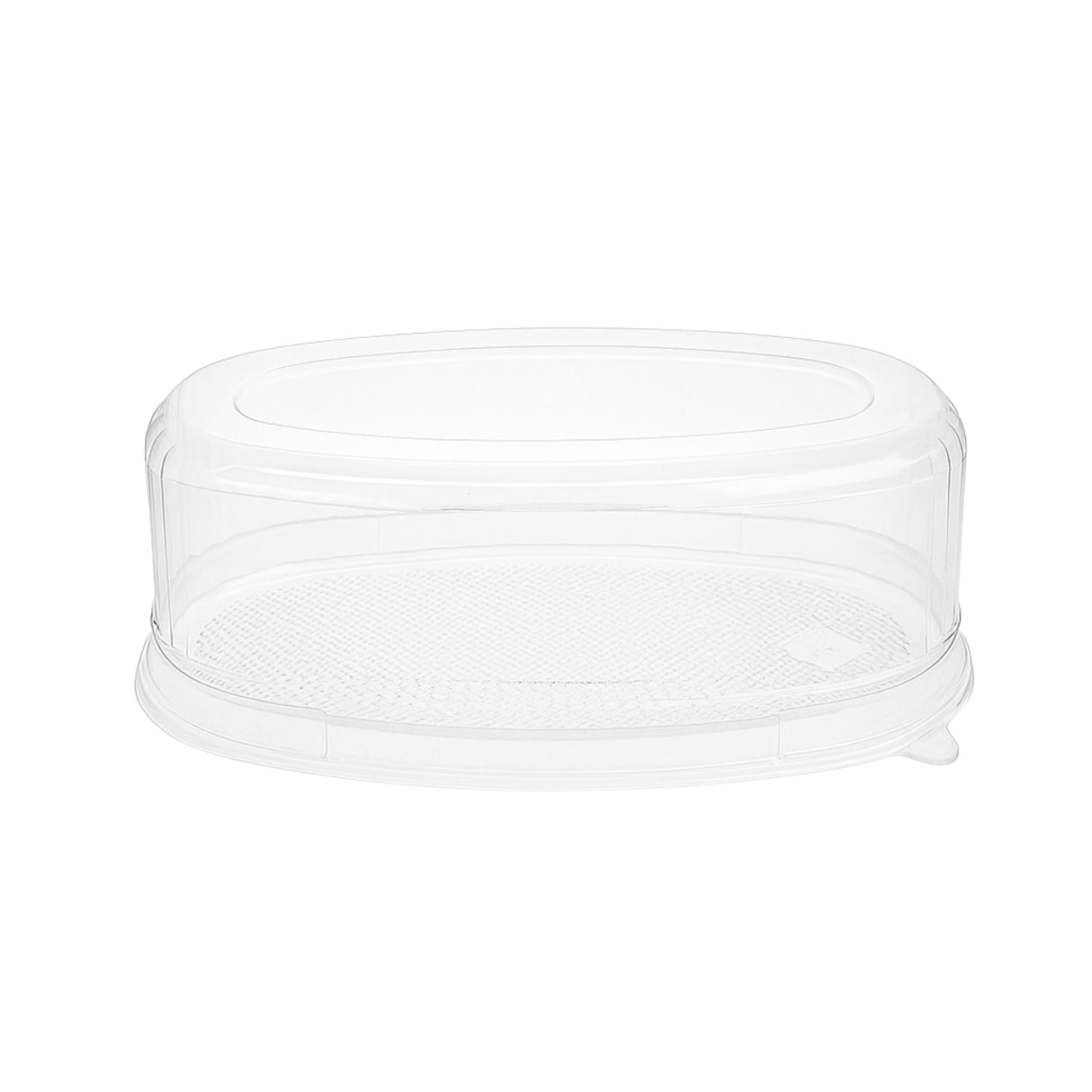 HG202 | Récipient à gâteau au fromage ovale transparent avec couvercle | 9,45x5,12x3,25" - 300 ensembles