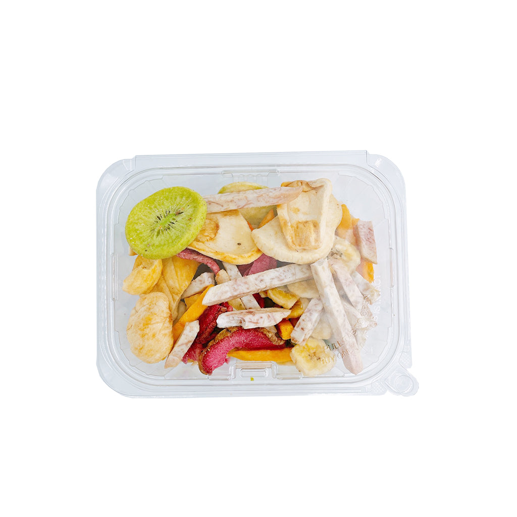 PLS-24 | 24oz PET Clear Rectangular Hinged Safety Lock Salad Container - top
