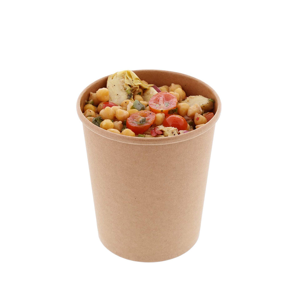 #32B | 32oz Eco-friendly Kraft Paper Soup Cup (Base Only) - 500 Pcs - HD Bio Packaging