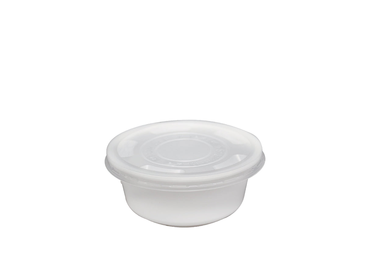 360FBM | 12oz Microwaveable PP White Round Bowl (Base Only) - 1000 Pcs - HD Plastic Product (Canada). Inc