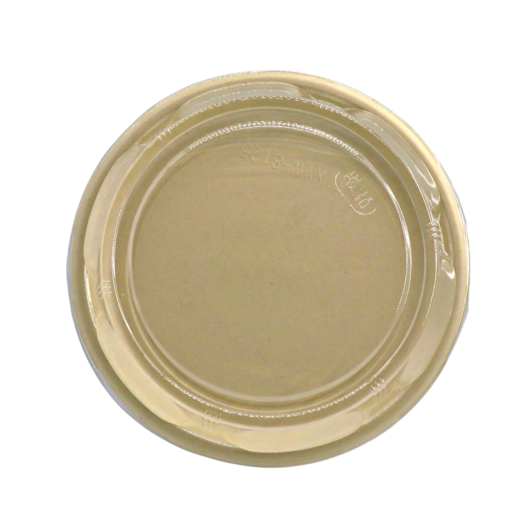 #2201 | 10" Eco-friendly Sugarcane Sushi Party Tray W/ Plastic Lid - 100 Sets - HD Bio Packaging