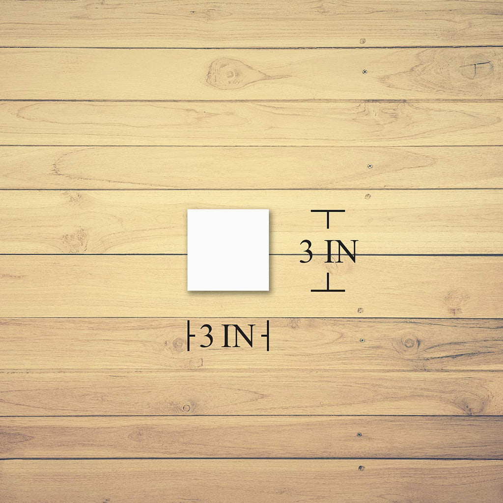 3x3" Solid Bleach White Paper Card - 150 Pcs