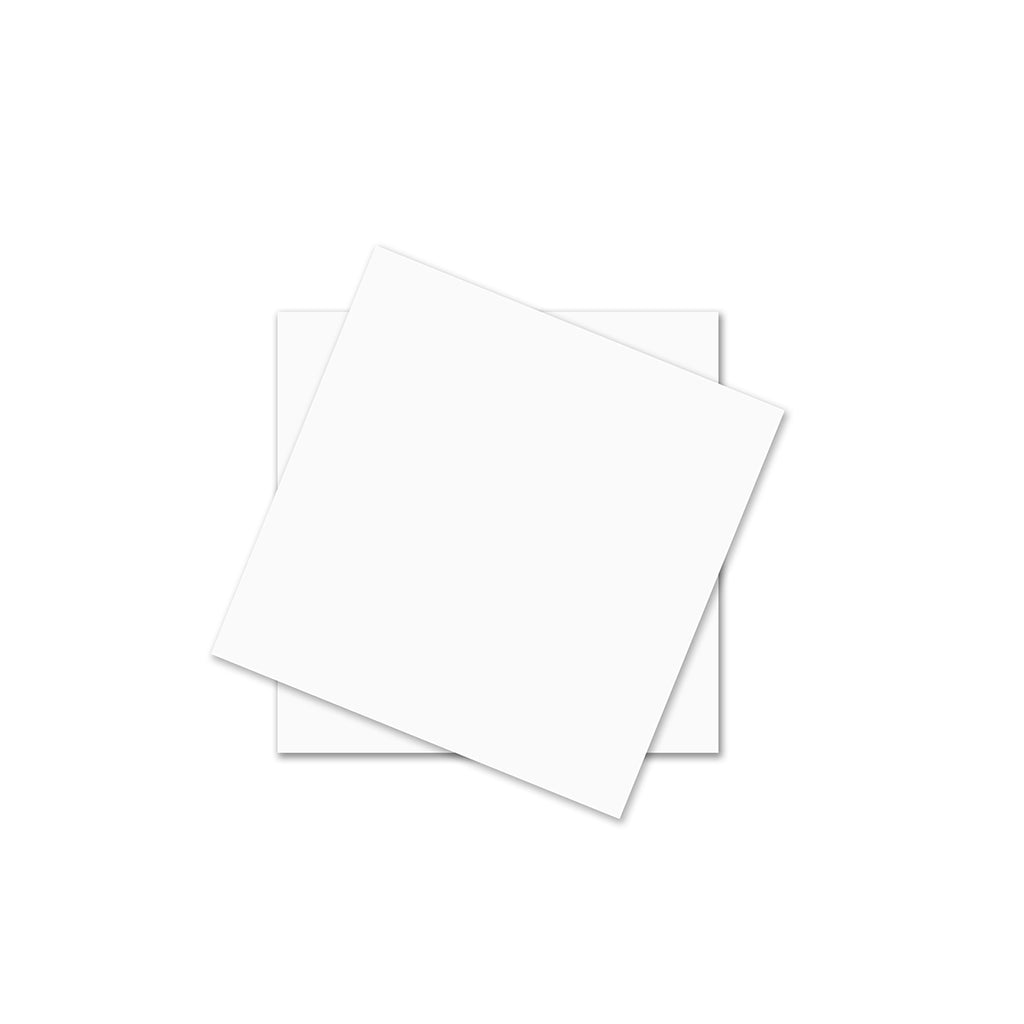 3x3" Solid Bleach White Paper Card - 150 Pcs