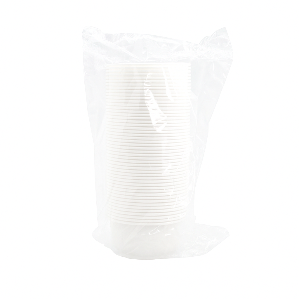 HD-400 | 14oz Microwaveable PP White Round Bowl (Base Only) - 1 Pack