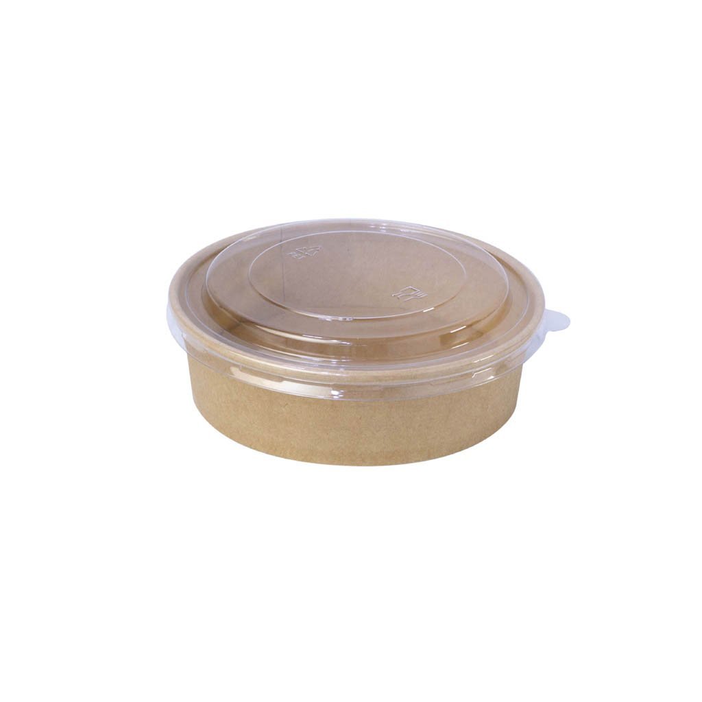 #500B | 18oz Eco-friendly Kraft Round Paper Bowl (Base Only) - 300 Pcs - HD Bio Packaging