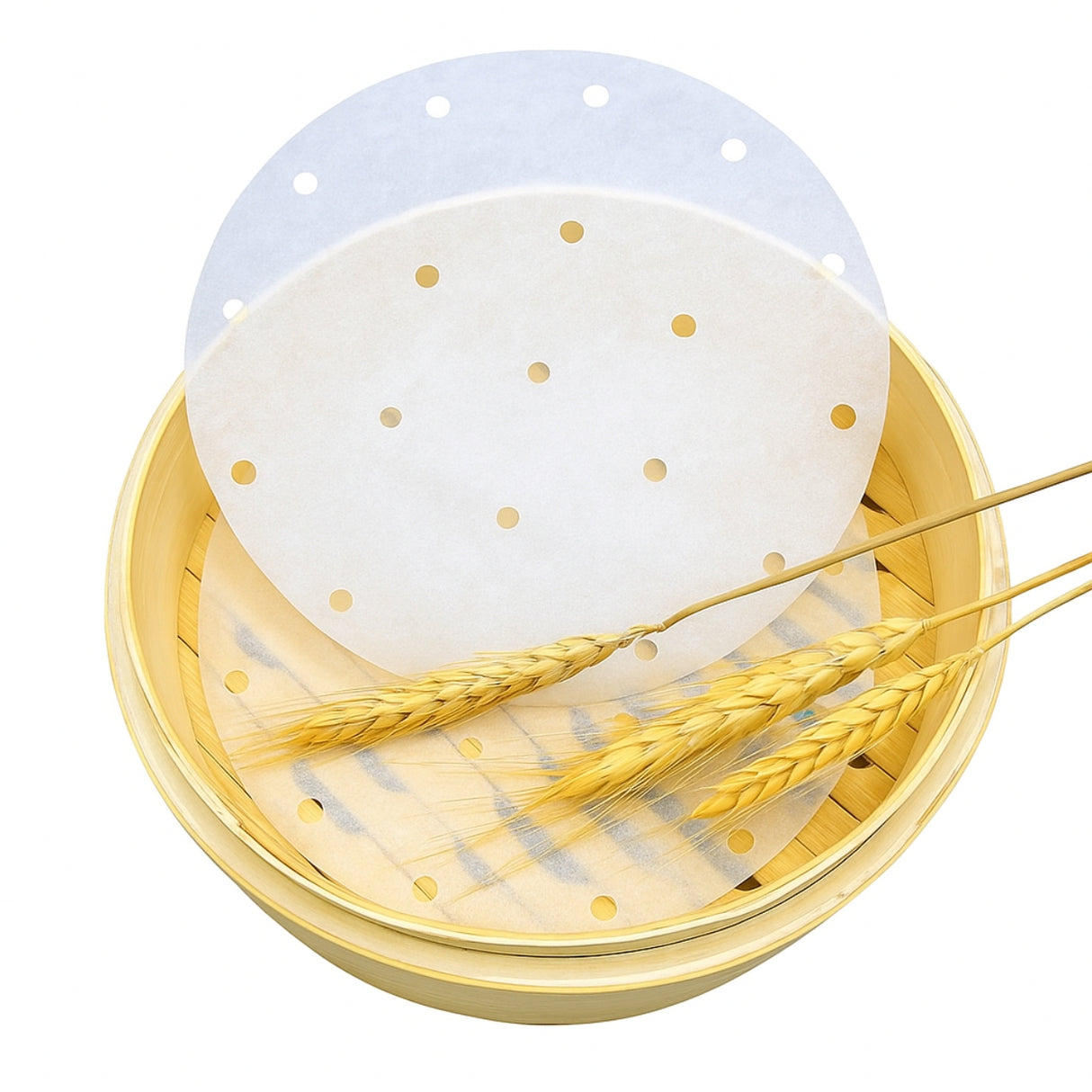 5.5" Non-Stick Round Steamer Paper | Air Fryer Liners - 10000 Pcs - HD Plastic Product (Canada). Inc