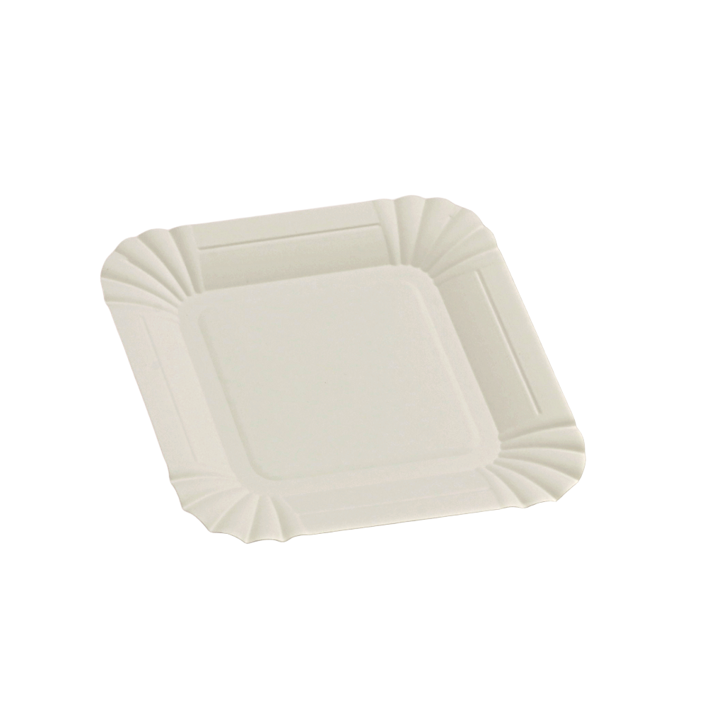 Compostable Birthday Tableware Combo | 1 Chaff Knife & 10 Paper Plates & 10 Chaff Forks & 10 Candles
