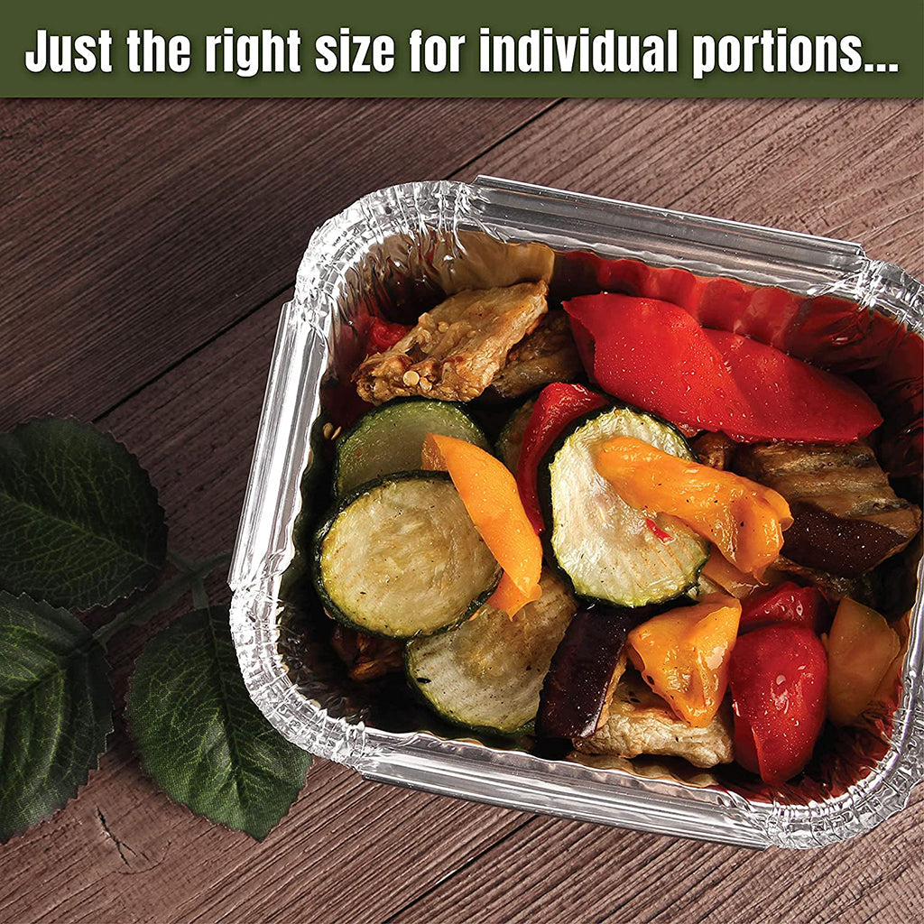 HD-45 4x5" Aluminum Foil Container Foil Pan (Base Only)