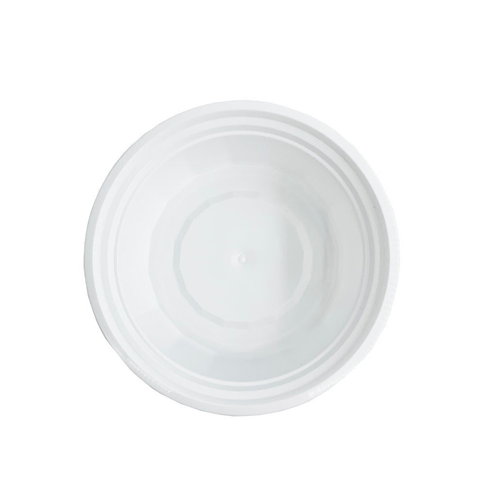 F-6016 | TD 16oz PP White Round Container W/ Lid (No hole)