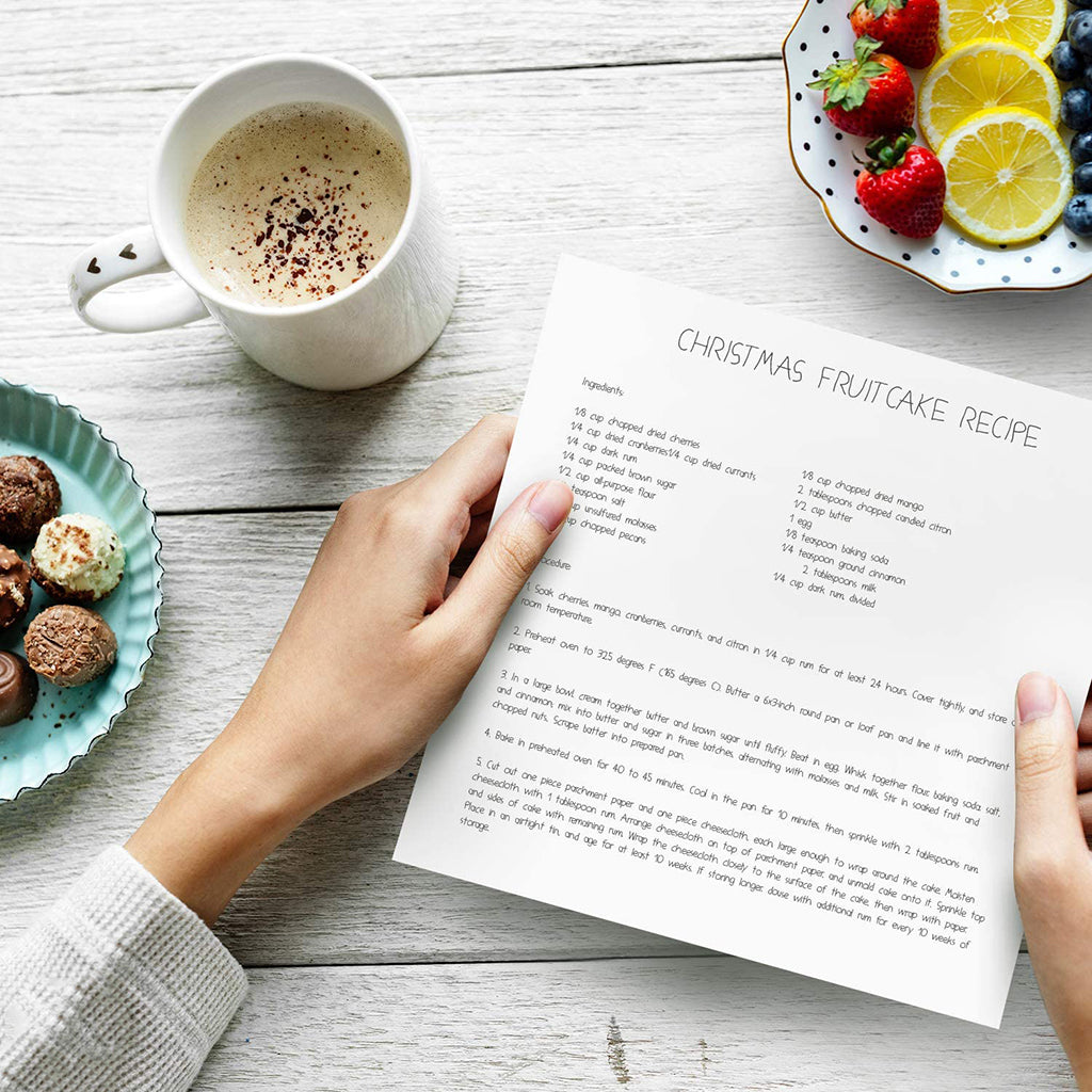 6x6" Solid Bleach White Paper Card - 75 Pcs