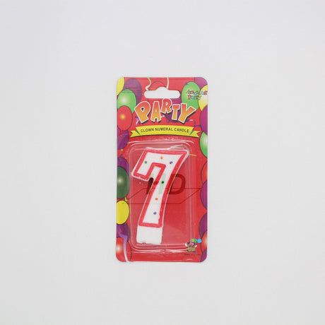 #7 Dot Number Party Candle - 12 Pcs - HD Bio Packaging