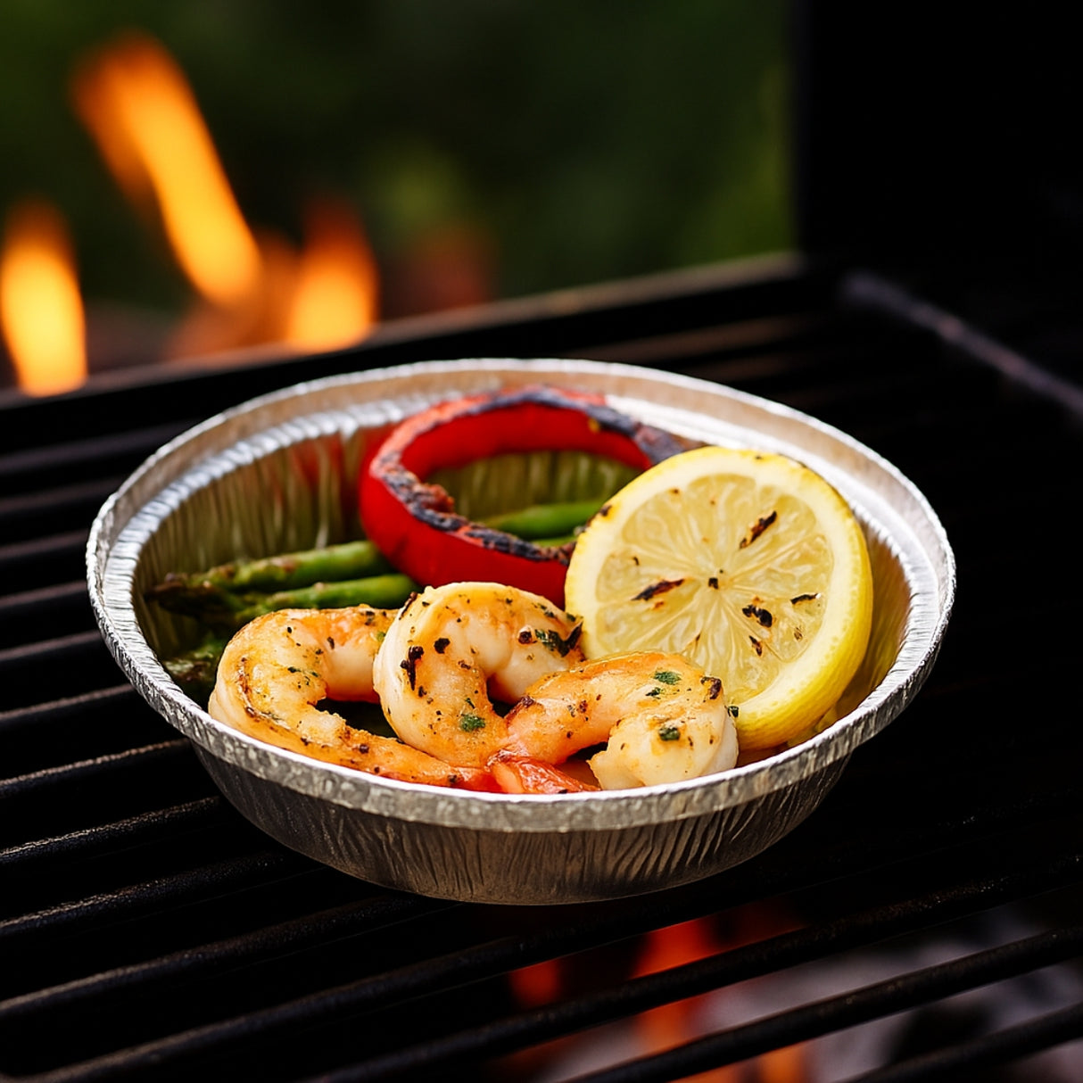 7" Silver Round Foil Container (Base Only) - 500 Pcs - HD Plastic Product (Canada). Inc