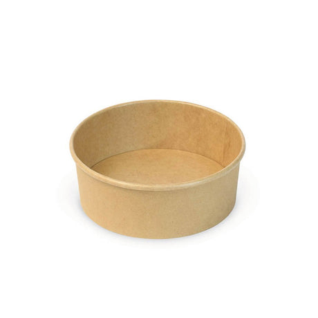 #750B | 26oz Eco-friendly Kraft Round Paper Bowl (Base Only) - 300 Pcs - HD Bio Packaging