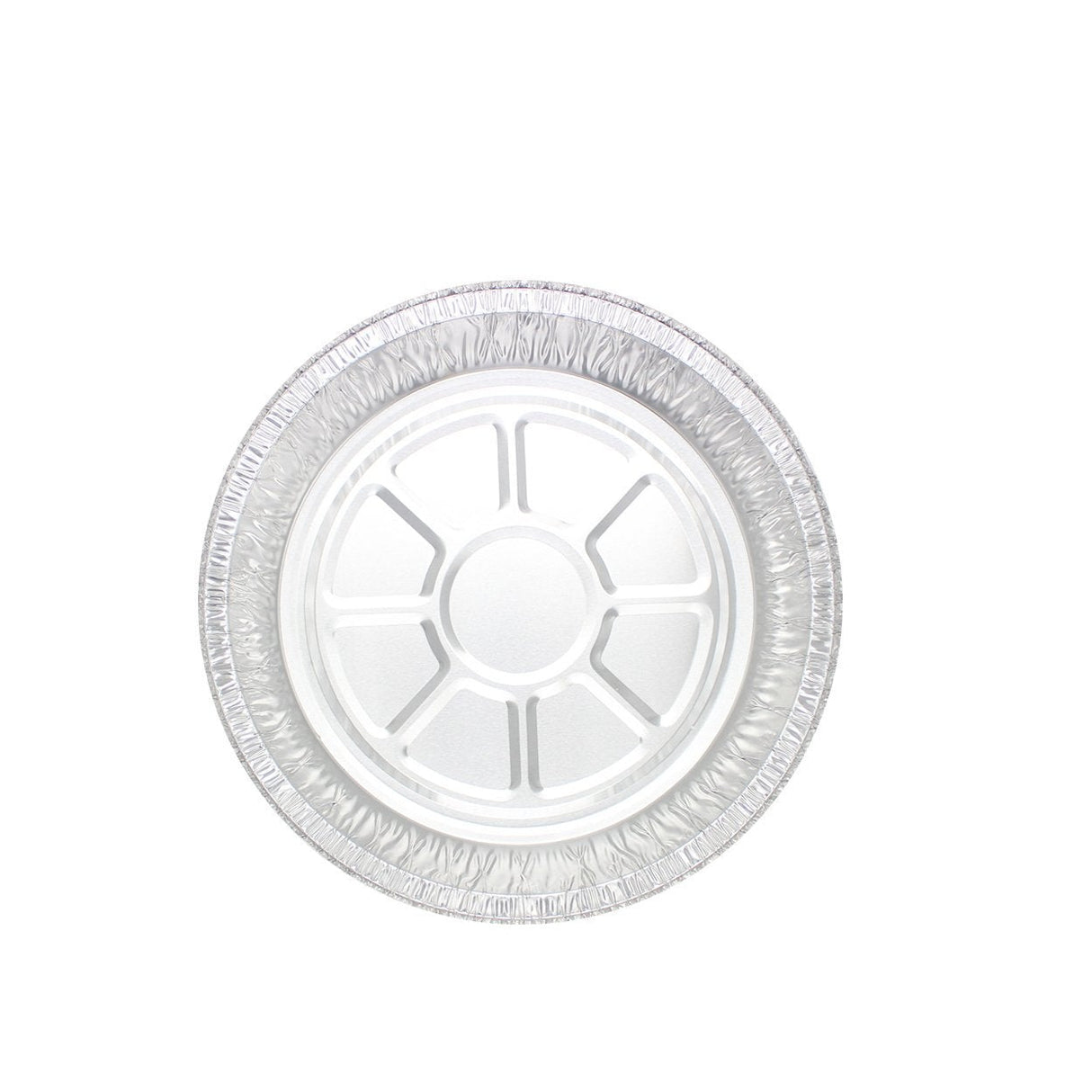 8" Silver Round Foil Container (Base Only) - 500 Pcs - HD Plastic Product (Canada). Inc
