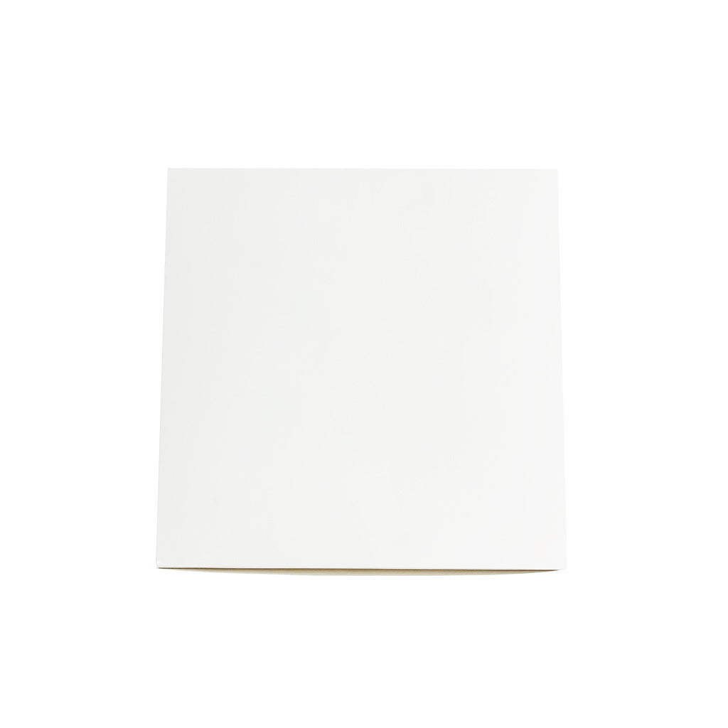 Boîte à pâtisserie en papier à gâteau carré blanc | 8,25x8,25x3,25" - 200 pièces