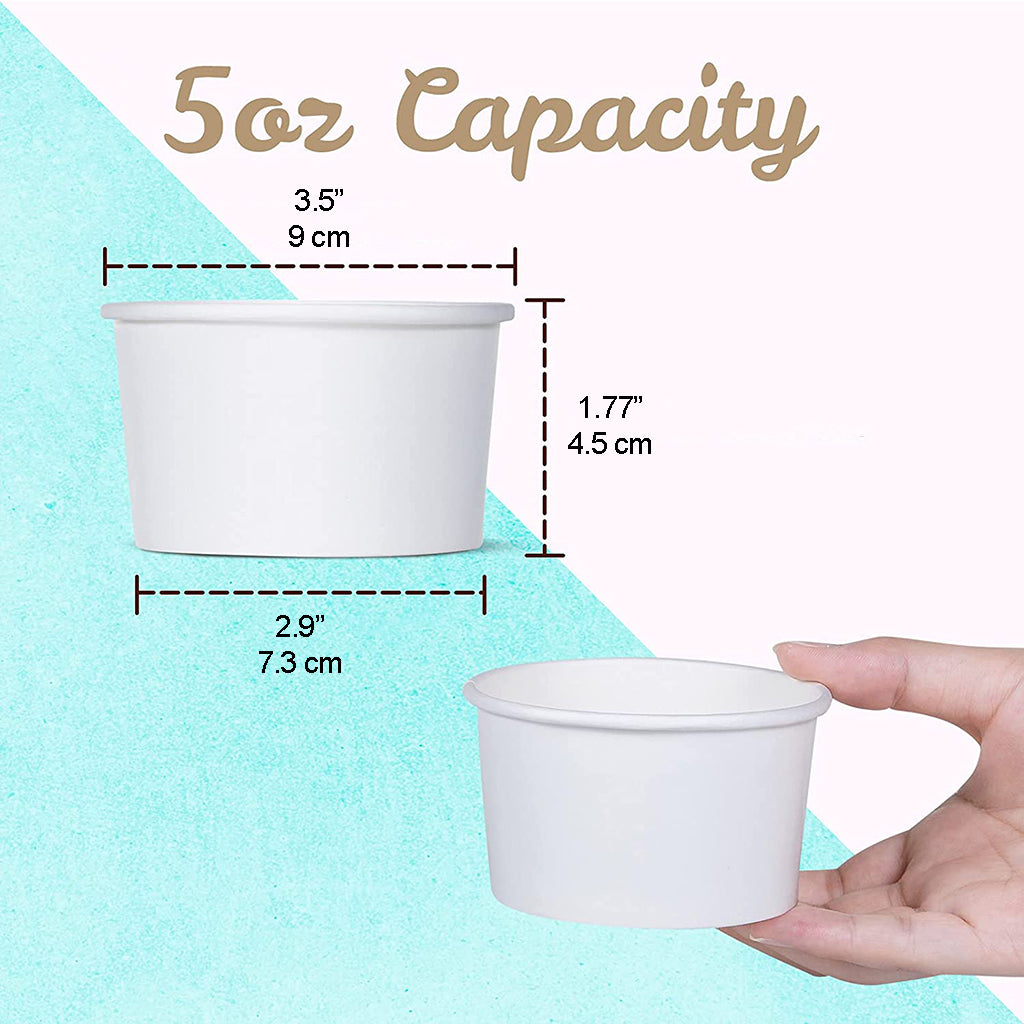 80247 | 5oz Plain White Paper Cup | 90mm Top (Base Only)