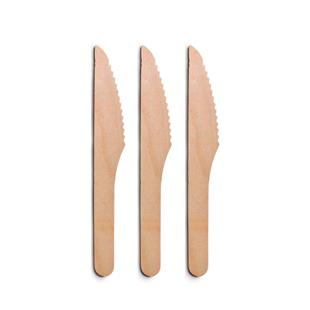 Couteau en bois compostable 6,5" - 1000 mcx