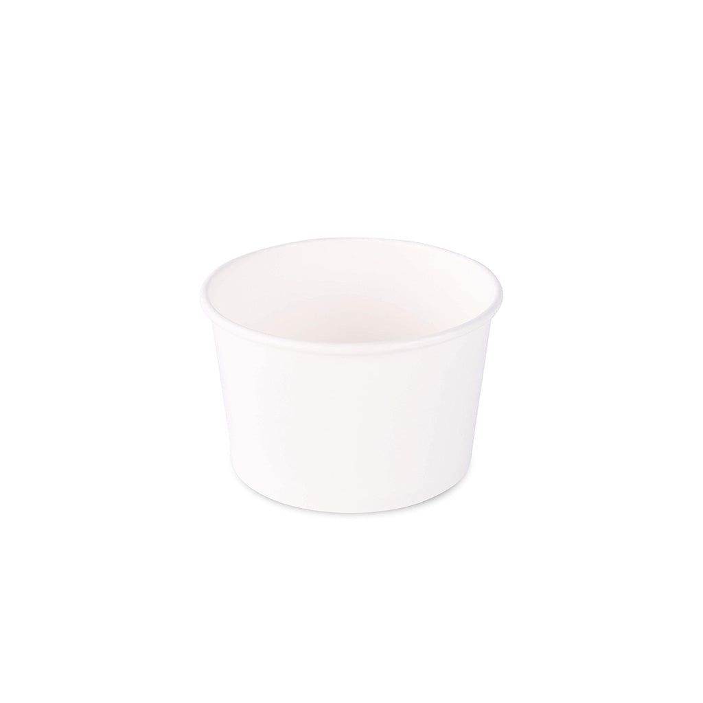 #8D | 8oz White Paper Soup Cup Food Container | 96mm Top (Base Only)