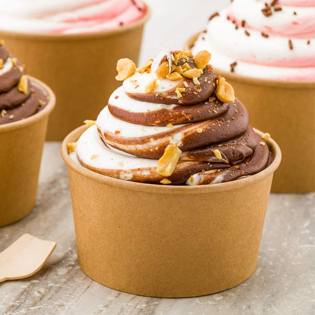 #8B | 8oz Eco-friendly Kraft Paper Soup Cup (Base Only) - 500 Pcs - HD Bio Packaging