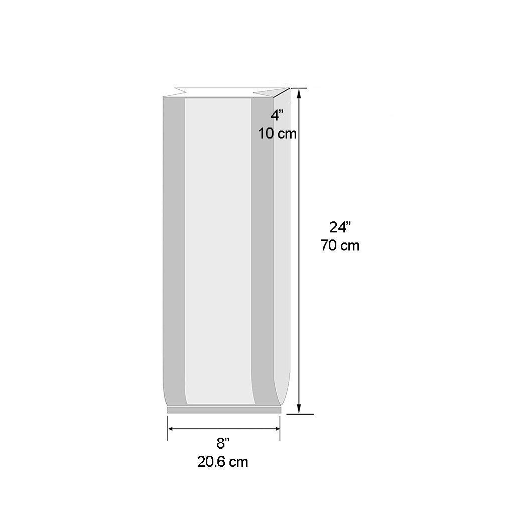 LDPE Clear Gusseted Bakery Bag | 8x4x24"