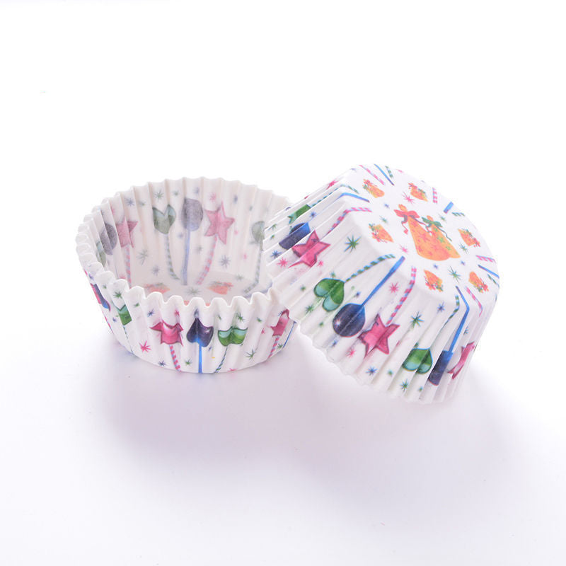 Moules à cupcakes en papier sulfurisé de Noël de 4,33 po - 100 pièces