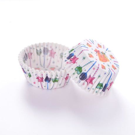 4.33" Christmas Baking Paper Cup Cupcake Liner - 100 Pcs