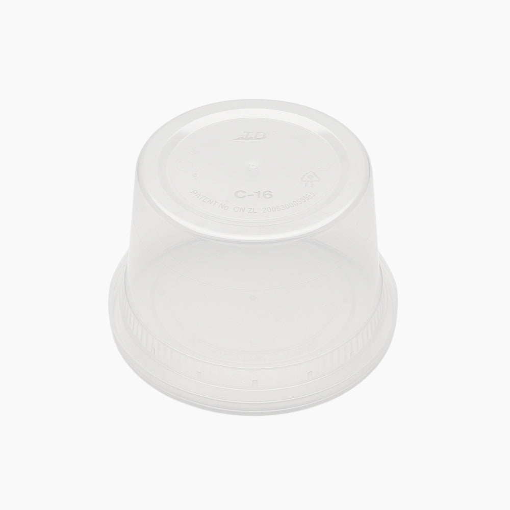 16oz Microwaveable PP Leak-resistant Translucent Deli Container W/ Lid upside down