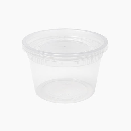 16oz Microwaveable PP Leak-resistant Translucent Deli Container W/ Lid