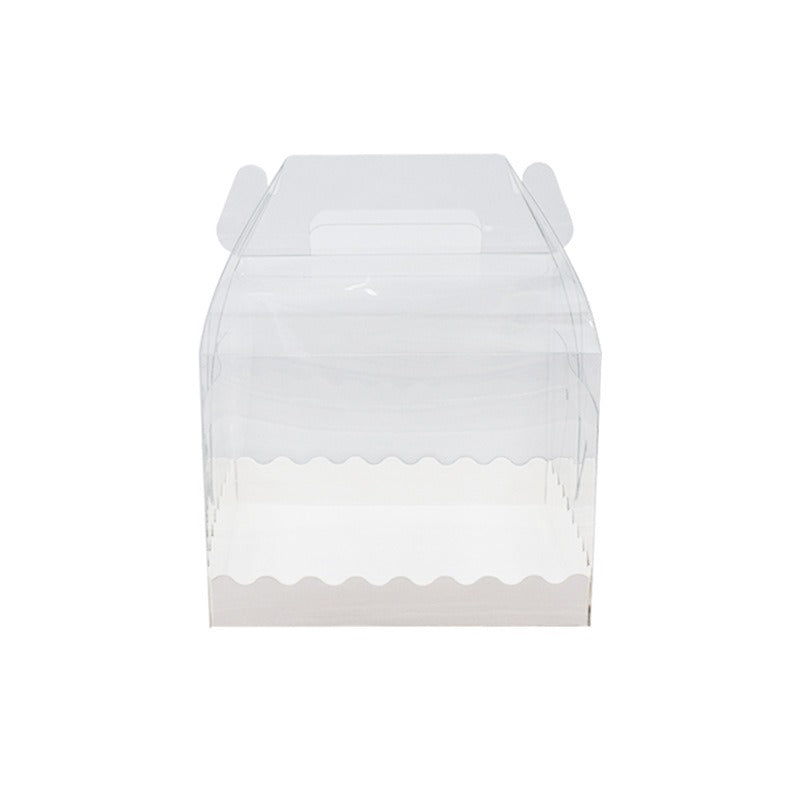 Clear Mini Cake Box W/ Handle & White Board | Ideal for 3" 4" 5" 6" Cake