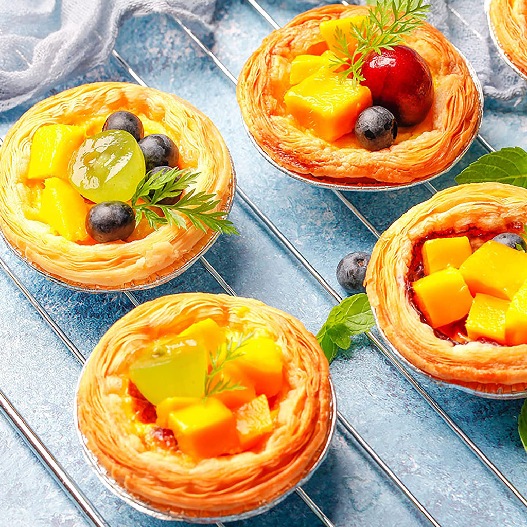 71/23 | 3.5" Aluminum Foil Egg Tart Mold Baking Cup