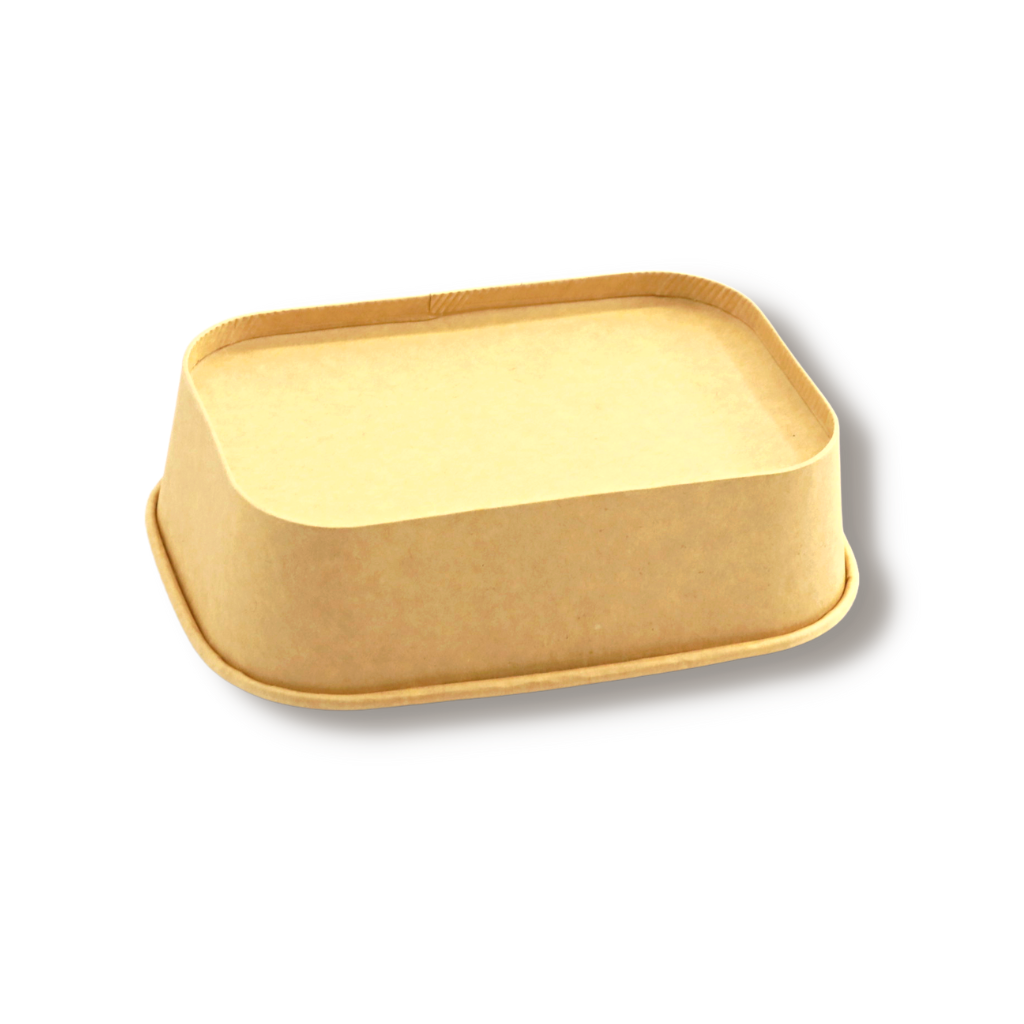 JH-R-580B | Contenant rectangulaire en papier kraft de 19 oz (base uniquement) - 300 pièces